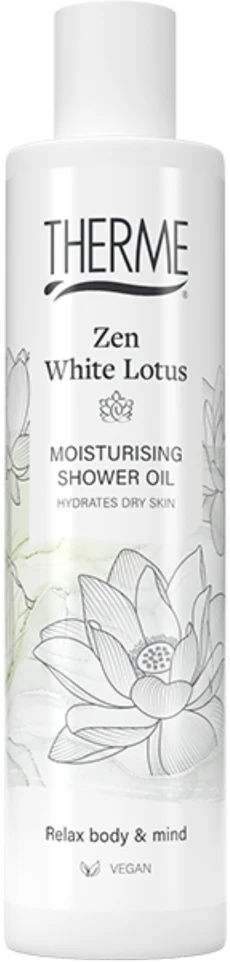 Remark THERME ZEN Baltas LOTUS Drėkinantis dušo aliejus, 250 ml