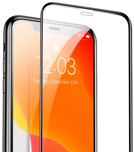 3D Apsauginis stiklas skirtas iPhone 12 Mini - Juodas