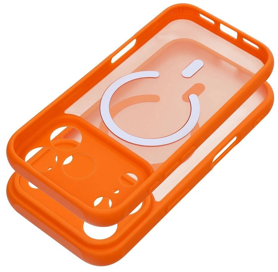 Dėklas iPhone 13 - Oranžinė-Skaidrus