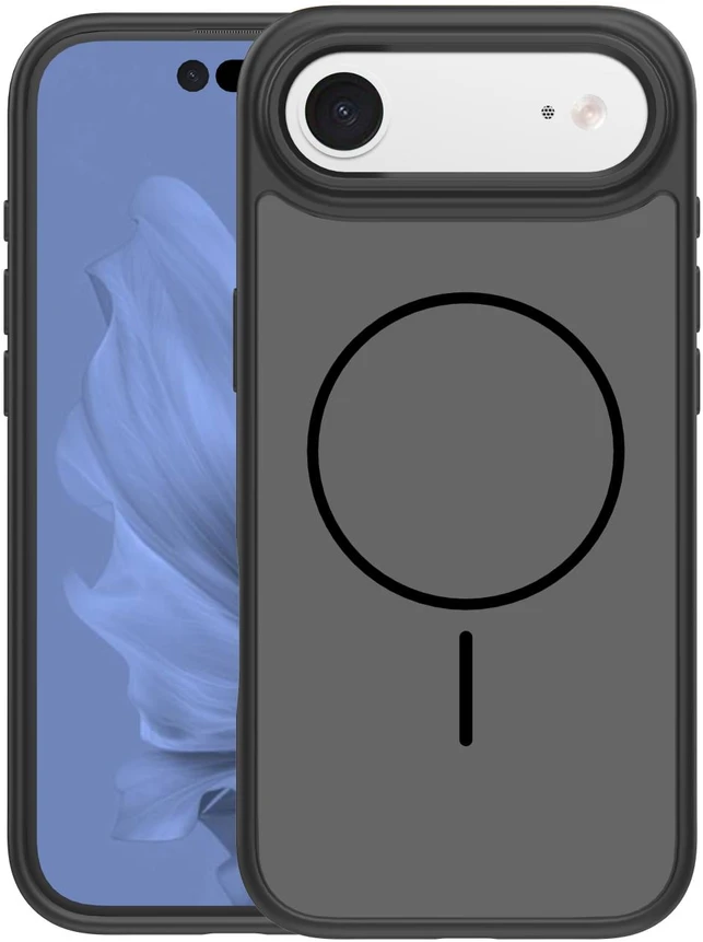 Dėklas iPhone 15 - Pilkas-Juodas