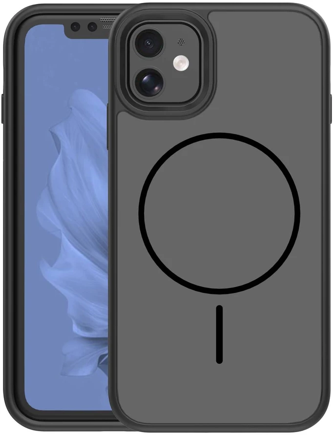 Dėklas iPhone 15 - Pilkas-Juodas