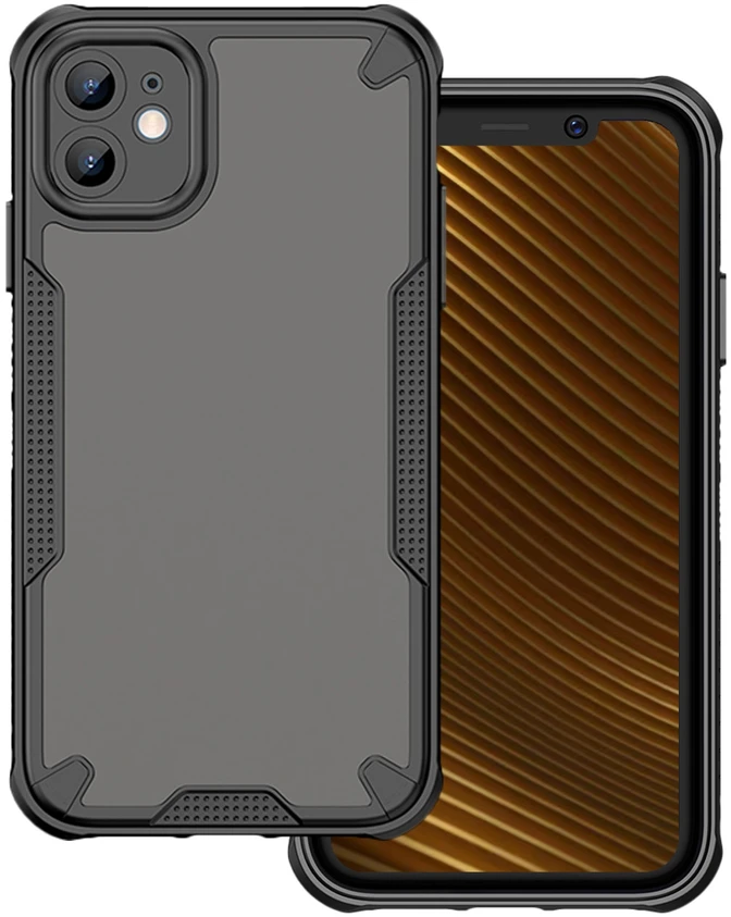Dėklas iPhone 18 Pro Max // iPhone 17 Pro Max - Skaidrus-Juodas