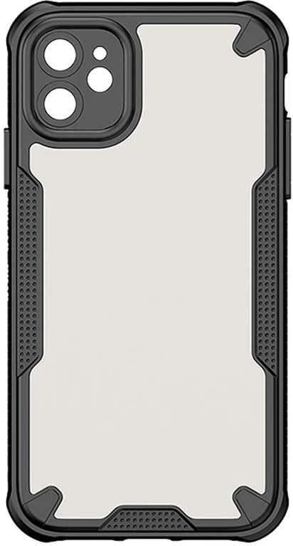Dėklas iPhone 18 Pro // iPhone 17 Pro - Skaidrus-Juodas