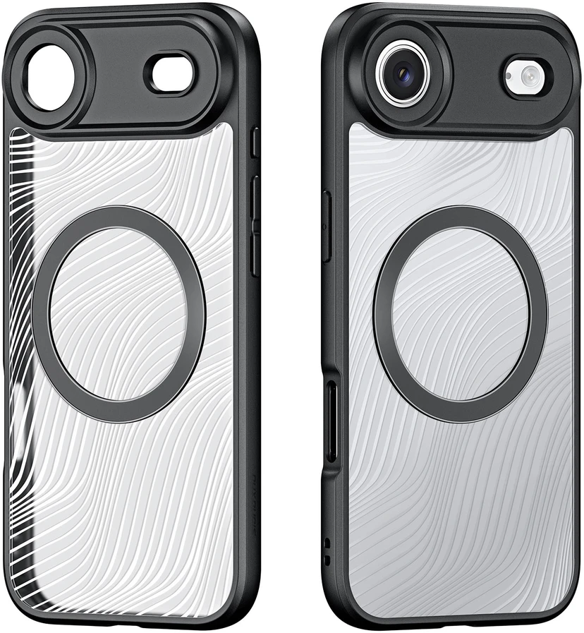 Dėklas iPhone 18 // iPhone 17 - Skaidrus-Juodas