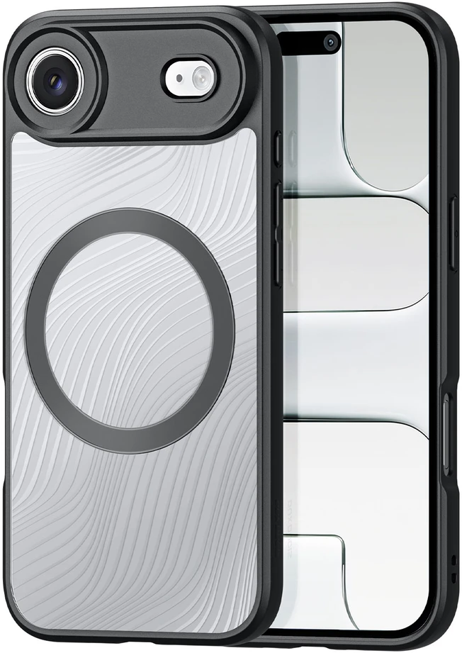 Dėklas iPhone 18 Pro // iPhone 17 Pro - Skaidrus-Juodas