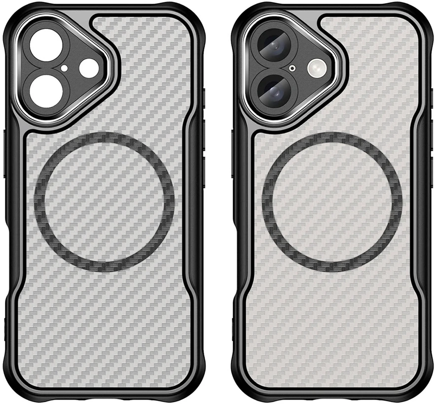 Dėklas iPhone 18 Pro Max // iPhone 17 Pro Max - Skaidrus-Juodas