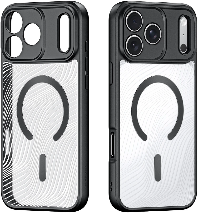 Dėklas iPhone 18 Pro Max // iPhone 17 Pro Max - Skaidrus-Juodas