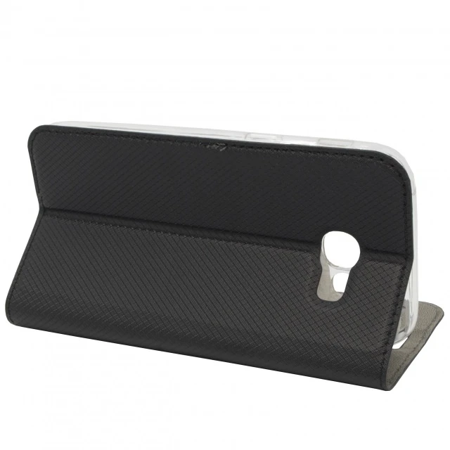 Dėklas knygutė Huawei P9 Lite 2017, P8 Lite 2017, Honor 8 Lite, Nova Lite - Juodas