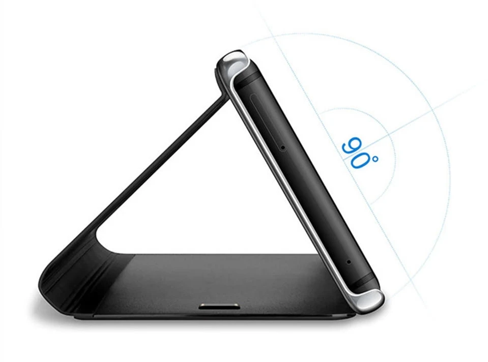 Dėklas knygutė Huawei Y6 2019, Y6s, Honor 8A - Juodas