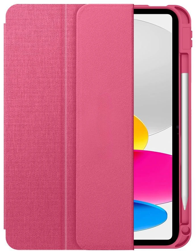 Dėklas knygutė iPad 11 - 2025 11", iPad 10 - 2022 10.9" - Ryškiai rožinis