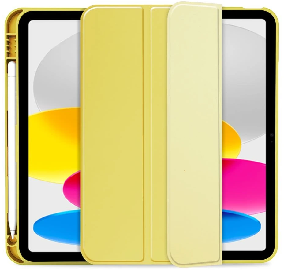 Dėklas knygutė iPad 11 - 2025 11", iPad 10 - 2022 10.9" - Geltona