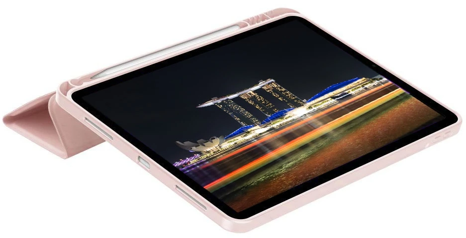 Dėklas knygutė iPad 11 - 2025 11", iPad 10 - 2022 10.9" - Šviesiai rožinis
