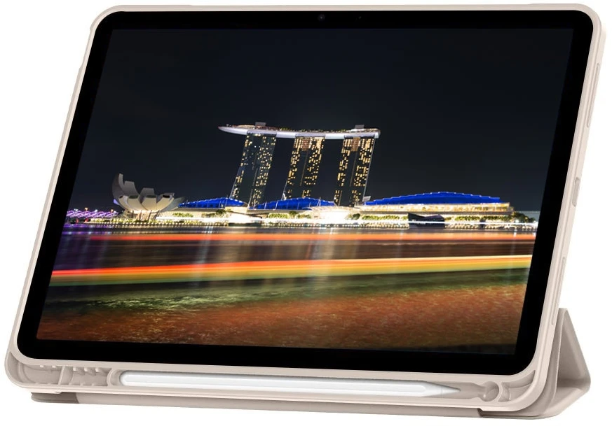 Dėklas knygutė iPad 11 - 2025 11", iPad 10 - 2022 10.9" - Smėlio spalvos