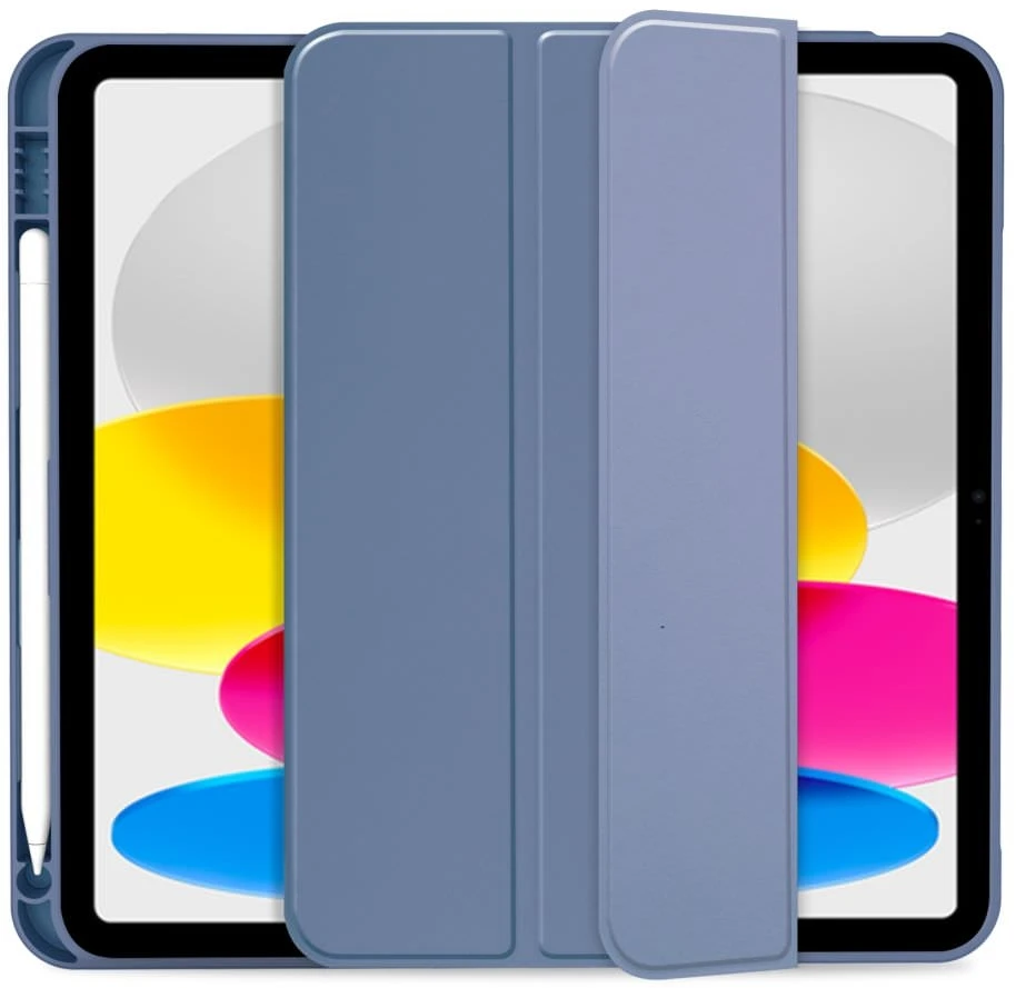 Dėklas knygutė iPad 11 - 2025 11", iPad 10 - 2022 10.9" - Mėlynas-Pilkas