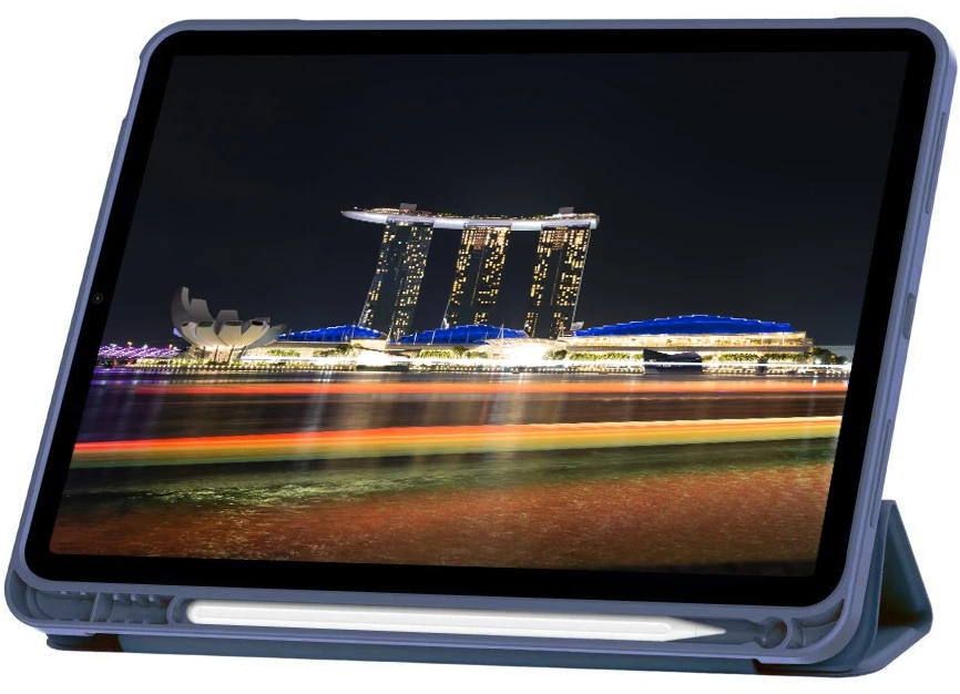 Dėklas knygutė iPad 11 - 2025 11", iPad 10 - 2022 10.9" - Mėlynas-Pilkas