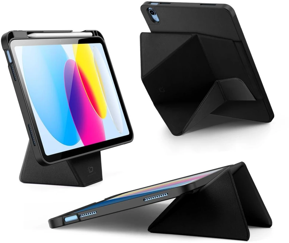 Dėklas knygutė iPad 11 - 2025 11", iPad 10 - 2022 10.9" - Juodas