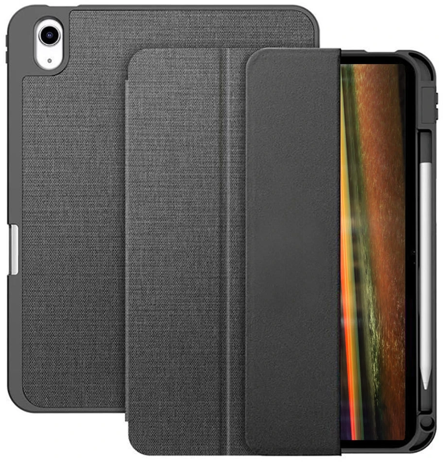 Dėklas knygutė iPad 11 - 2025 11", iPad 10 - 2022 10.9" - Pilkas