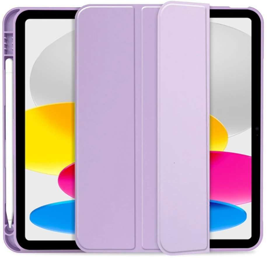Dėklas knygutė iPad 11 - 2025 11", iPad 10 - 2022 10.9" - Violetinė