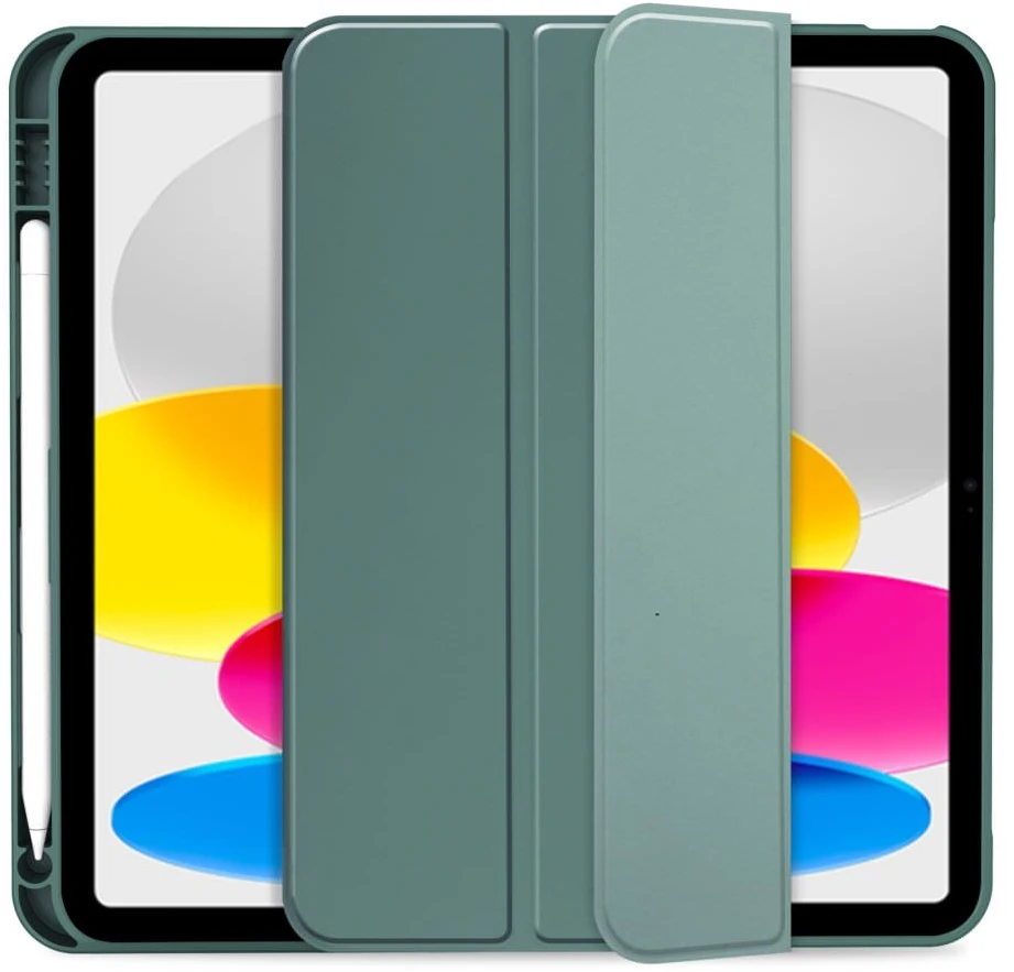 Dėklas knygutė iPad 11 - 2025 11", iPad 10 - 2022 10.9" - Žalia