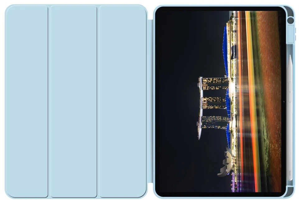 Dėklas knygutė skirtas iPad 11 - 2025 11", iPad 10 - 2022 10.9" - Šviesiai mėlynas