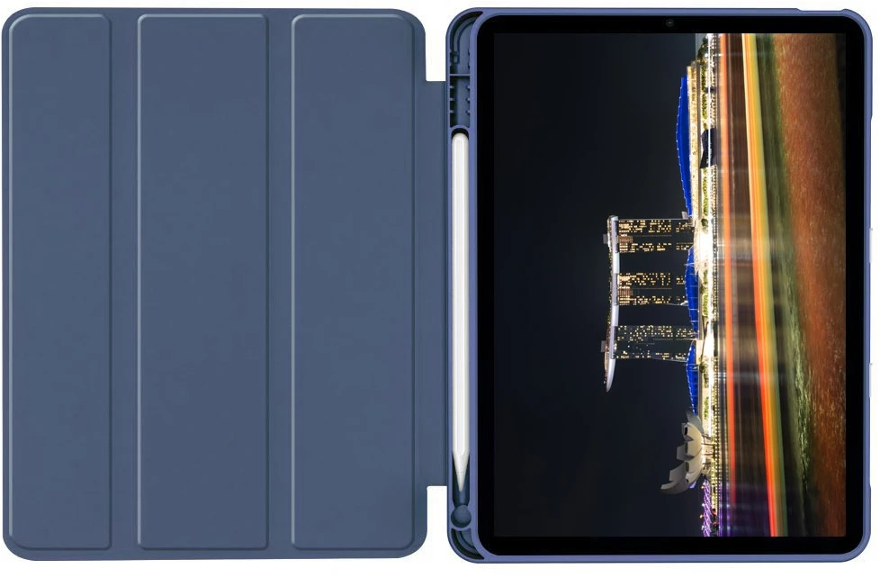 Dėklas knygutė iPad 11 - 2025 11", iPad 10 - 2022 10.9" - Mėlynas-Pilkas