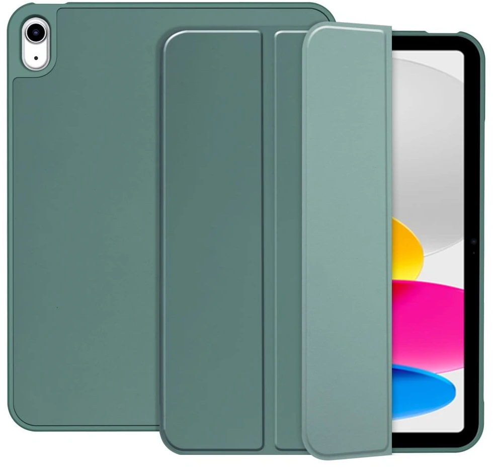 Dėklas knygutė iPad 11 - 2025 11", iPad 10 - 2022 10.9" - Žalia