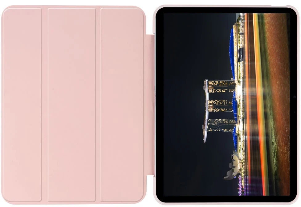 Dėklas knygutė iPad 9.7 2018, 2017, iPad6, iPad5 - Šviesiai rožinis