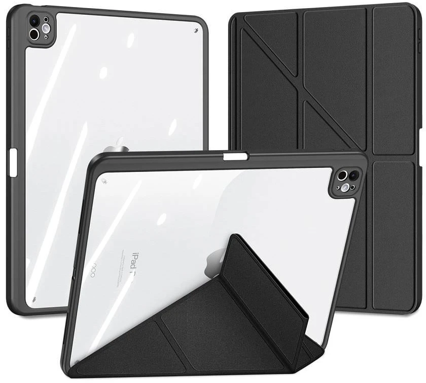 Dėklas knygutė iPad Air 13 - 2026-2025-2024, 13" // iPad Pro 12.9 - 2022, 2021, 2020 - Juodas