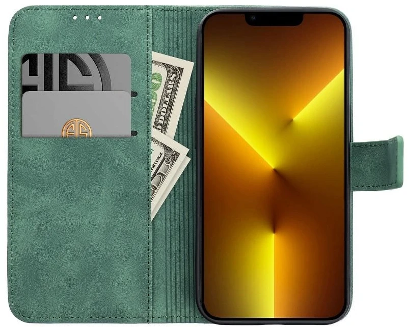 Dėklas knygutė iPhone 13 Mini - Žalia