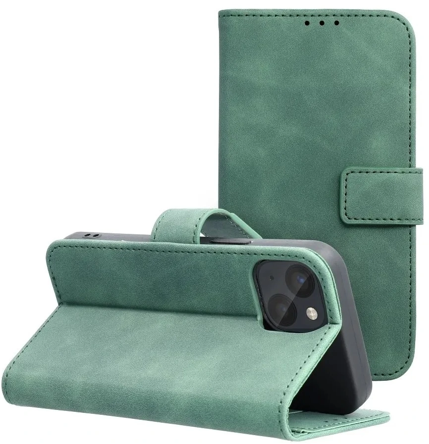 Dėklas knygutė skirtas iPhone 13 Mini - Žalia