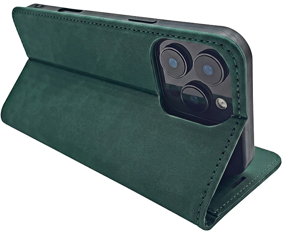 Dėklas knygutė iPhone 16 - Žalia