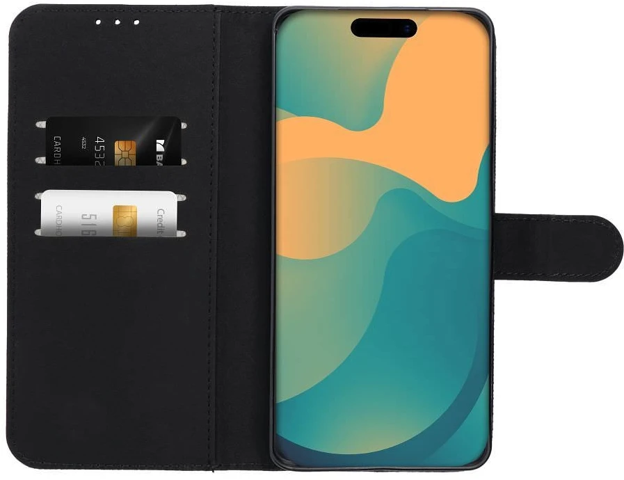 Dėklas knygutė iPhone 18 Pro // iPhone 17 Pro - Juodas
