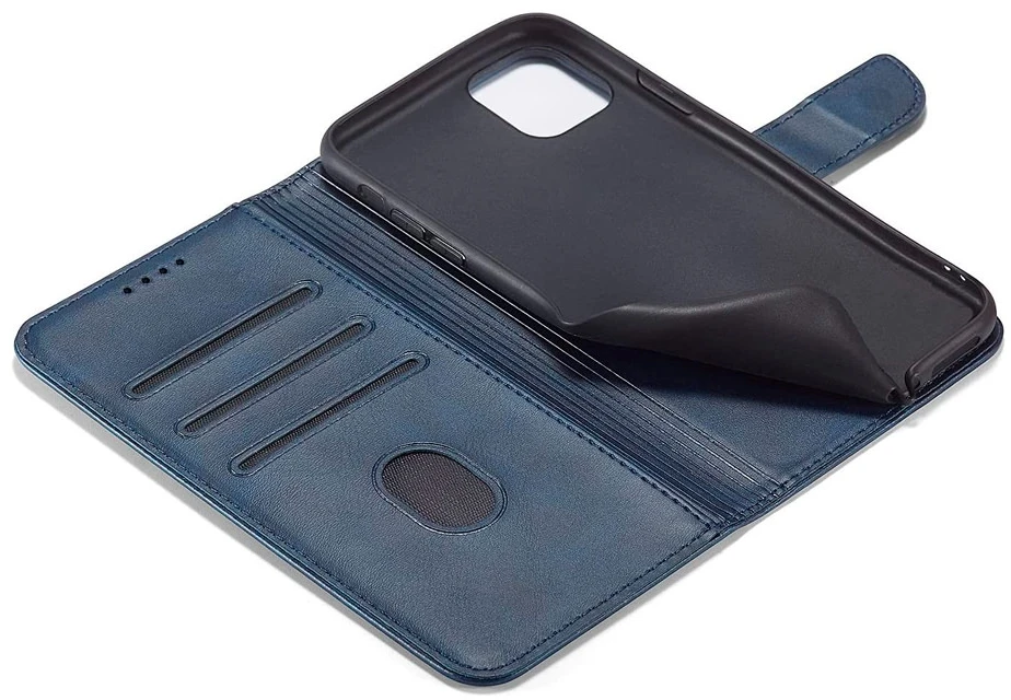 Dėklas knygutė skirtas iPhone 17e, iPhone 16e - Tamsiai mėlynas