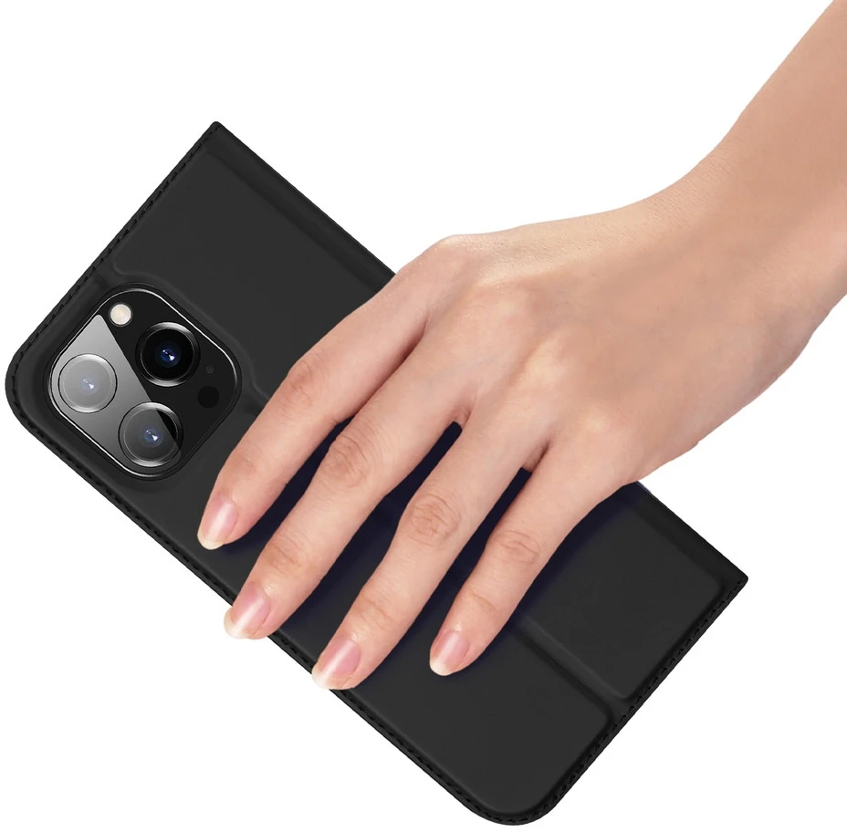 Dėklas knygutė iPhone 18 Pro // iPhone 17 Pro - Juodas