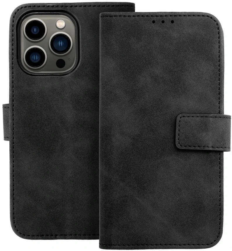 Dėklas knygutė iPhone 18 Pro // iPhone 17 Pro - Juodas