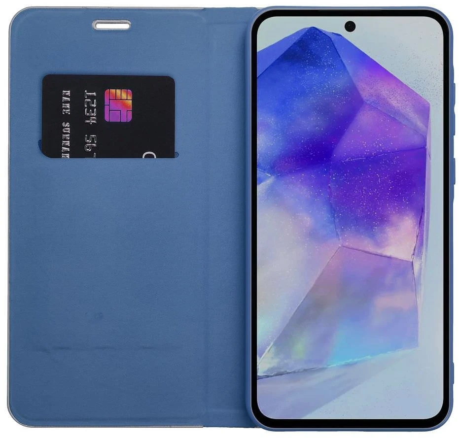 Dėklas knygutė iPhone 18 Pro Max // iPhone 17 Pro Max - Tamsiai mėlynas