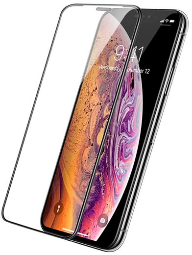 Dėklas Premium 3D Apsauginis stiklas skirtas iPhone 11 // iPhone XR - Juodas