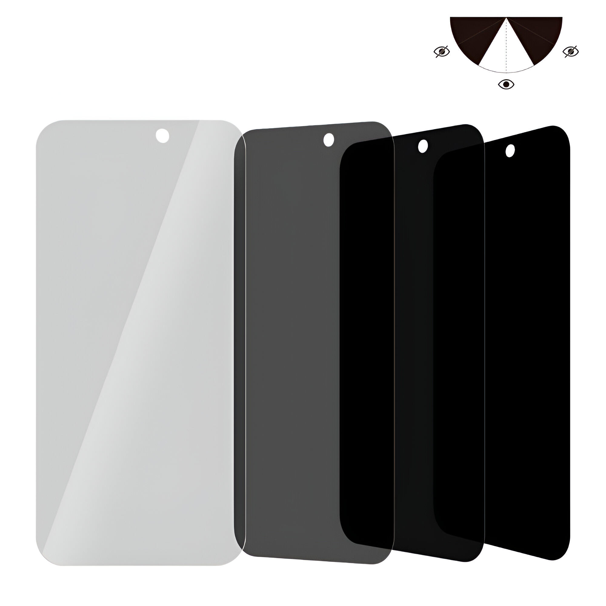 Dėklas 3D MATINĖ PRIVATUMAS Apsauginis stiklas skirtas iPhone 15 Pro Max aprašymas - Prekės nuotrauka