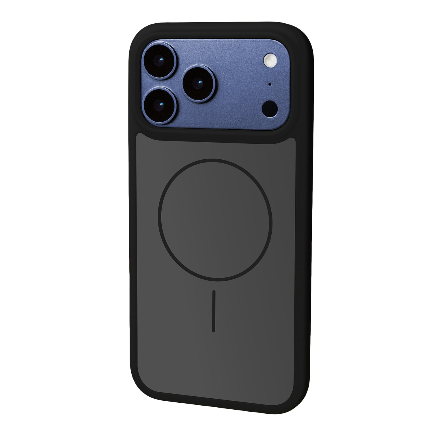 Dėklas iPhone 14 - Pilkas-Juodas aprašymas - Prekės nuotrauka