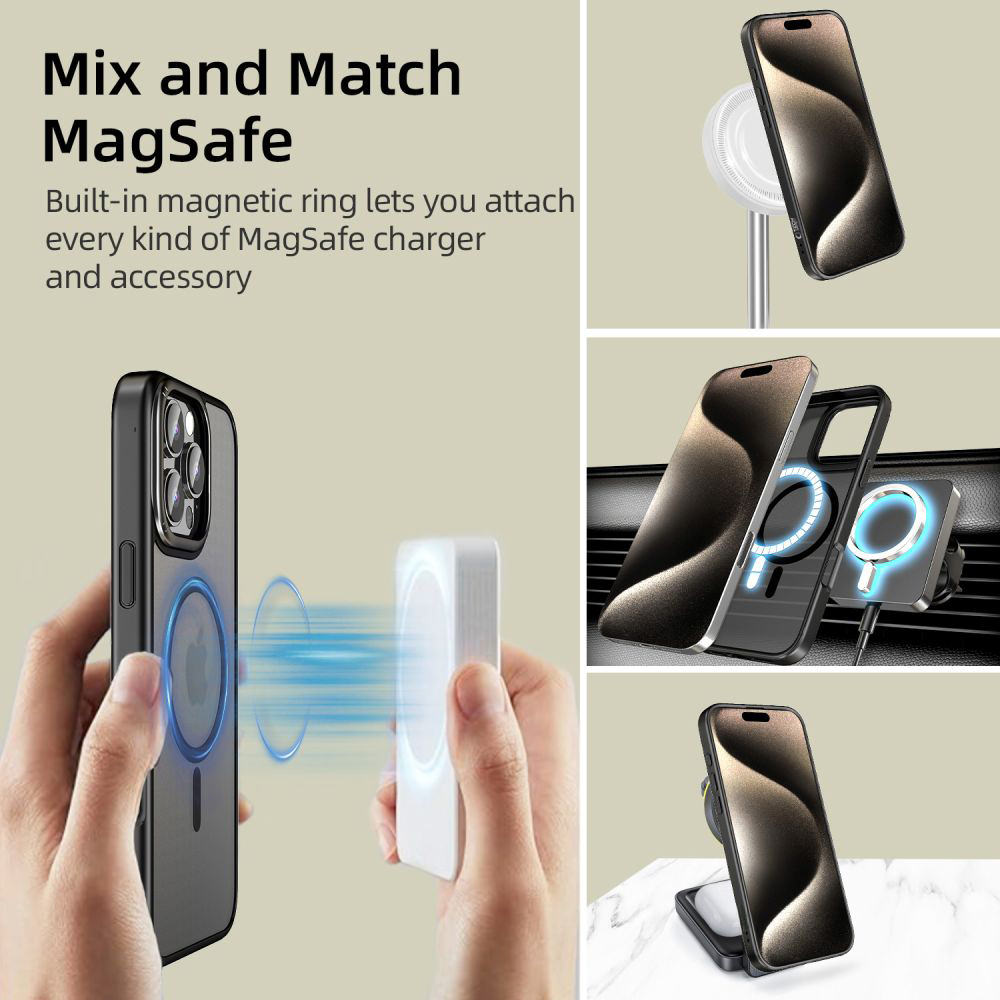 Dėklas iPhone 16 Pro Max - Juodas aprašymas - Prekės nuotrauka
