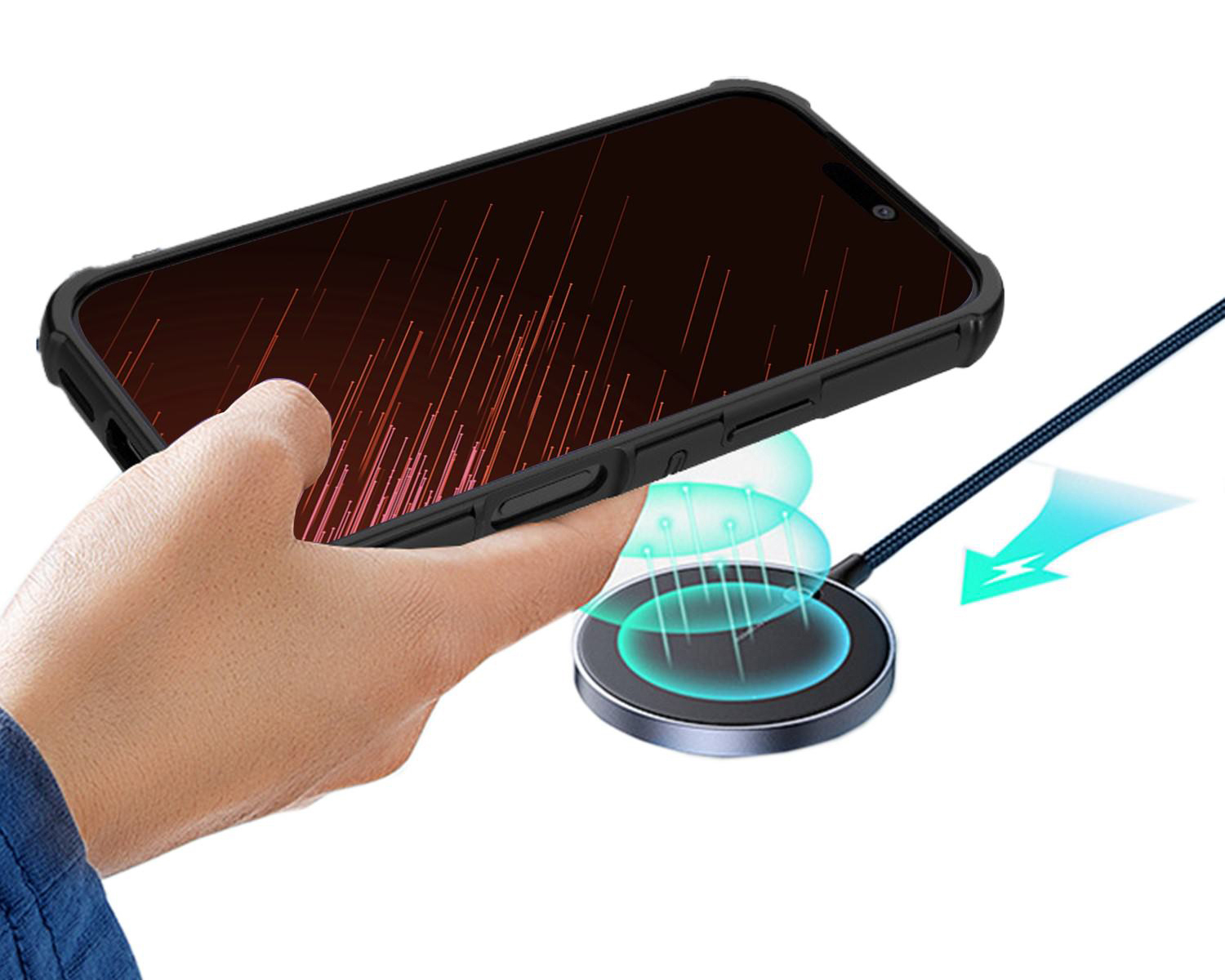 Dėklas iPhone 17 Pro - Juodas aprašymas - Prekės nuotrauka