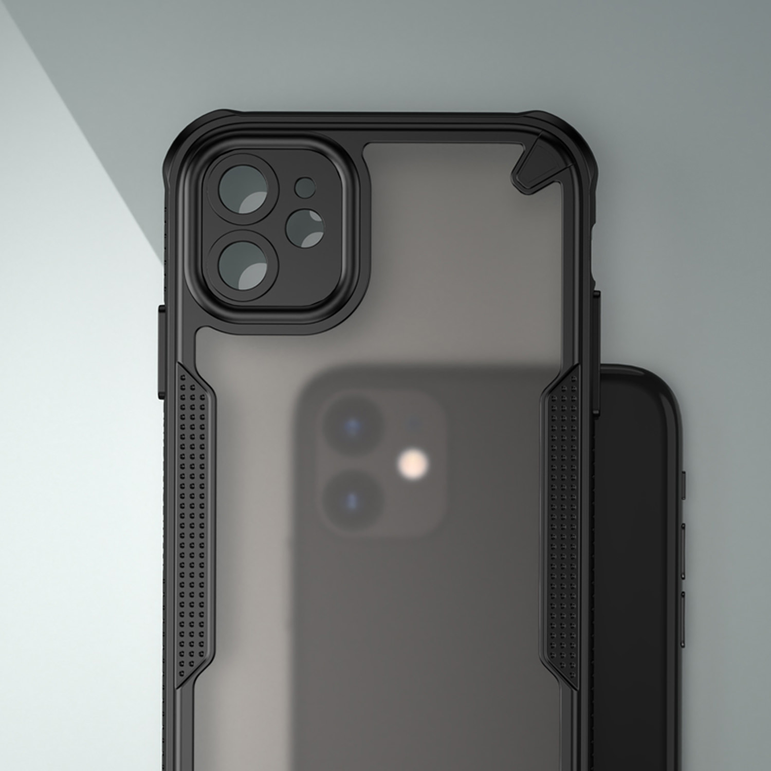 Dėklas iPhone 17 - Skaidrus-Juodas aprašymas - Prekės nuotrauka