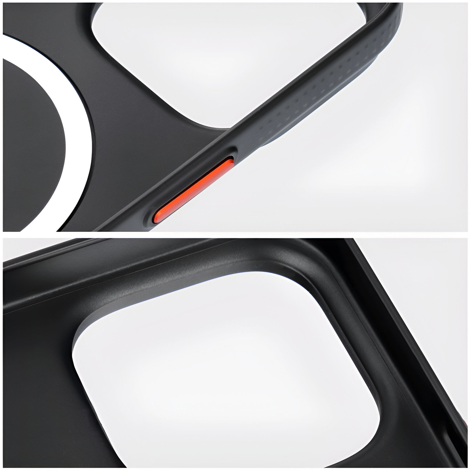 Dėklas iPhone 18 Pro // iPhone 17 Pro - Juodas-Oranžinė aprašymas - Prekės nuotrauka