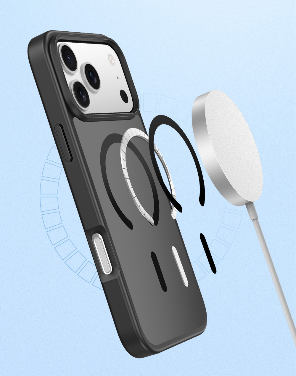 Dėklas iPhone 18 Pro // iPhone 17 Pro - Juodas aprašymas - Prekės nuotrauka