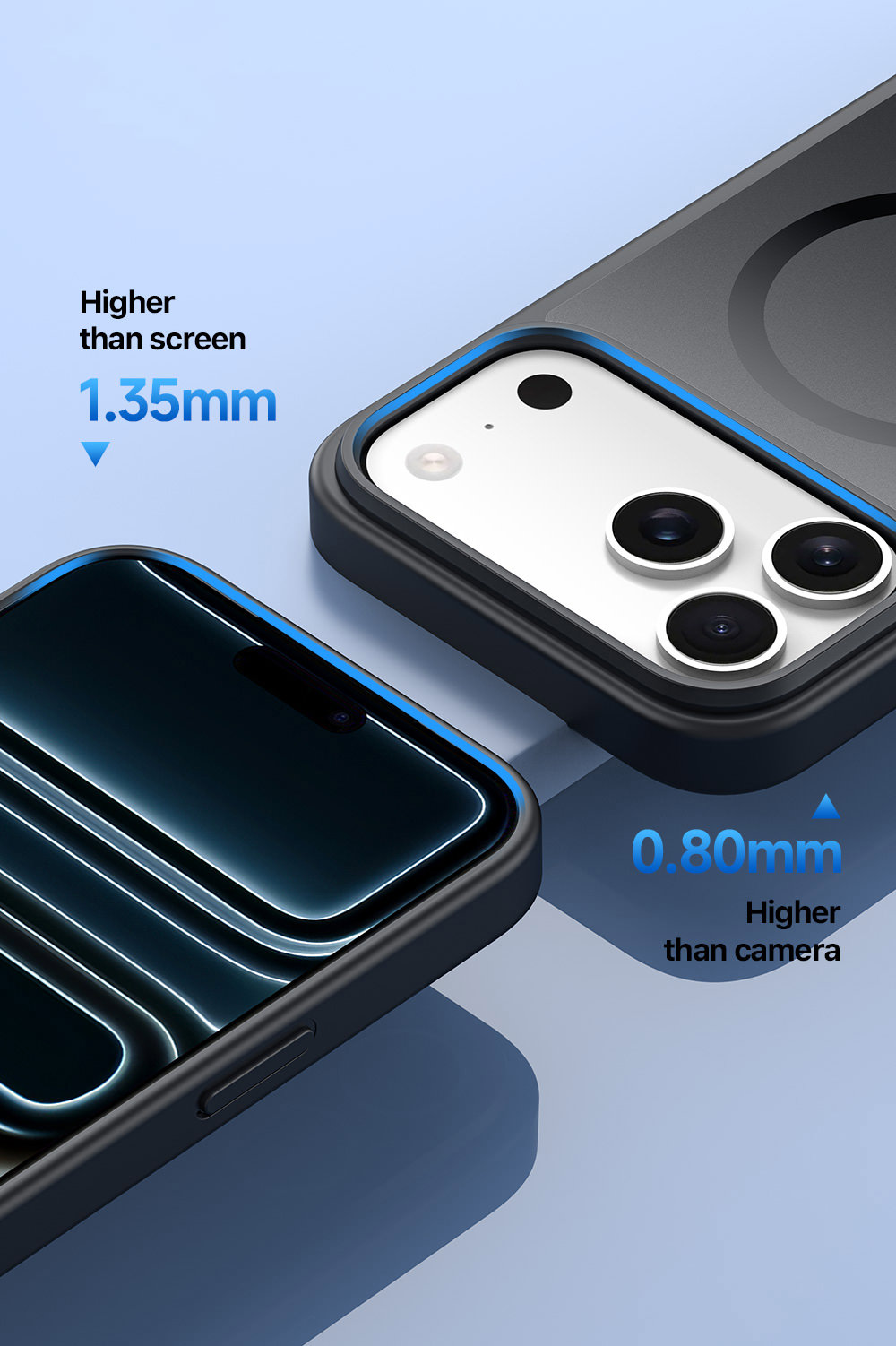 Dėklas iPhone 18 Pro Max // iPhone 17 Pro Max - Juodas aprašymas - Prekės nuotrauka