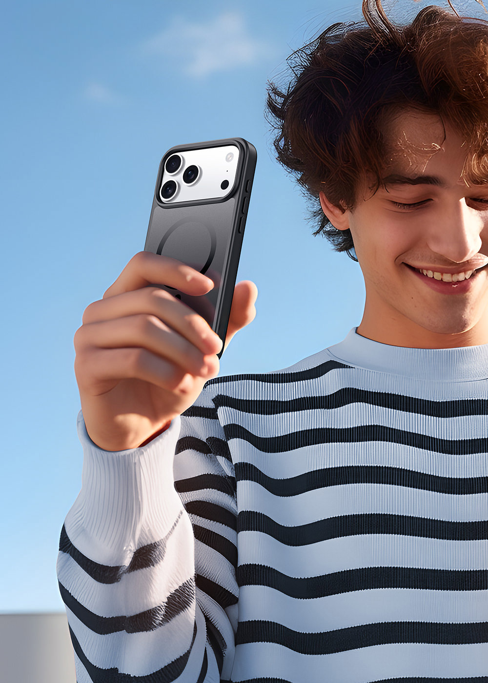 Dėklas iPhone 18 Pro Max // iPhone 17 Pro Max - Juodas aprašymas - Prekės nuotrauka