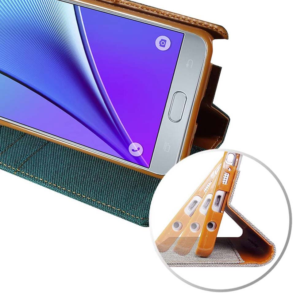 Dėklas knygutė Huawei Y6II, Y6 II, Y6 2, Honor 5A - Pilkas aprašymas - Prekės nuotrauka