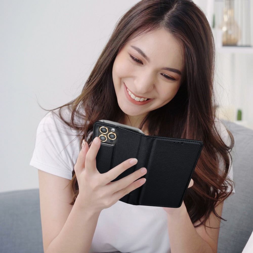 Dėklas knygutė iPhone 18 // iPhone 17 - Juodas aprašymas - Prekės nuotrauka