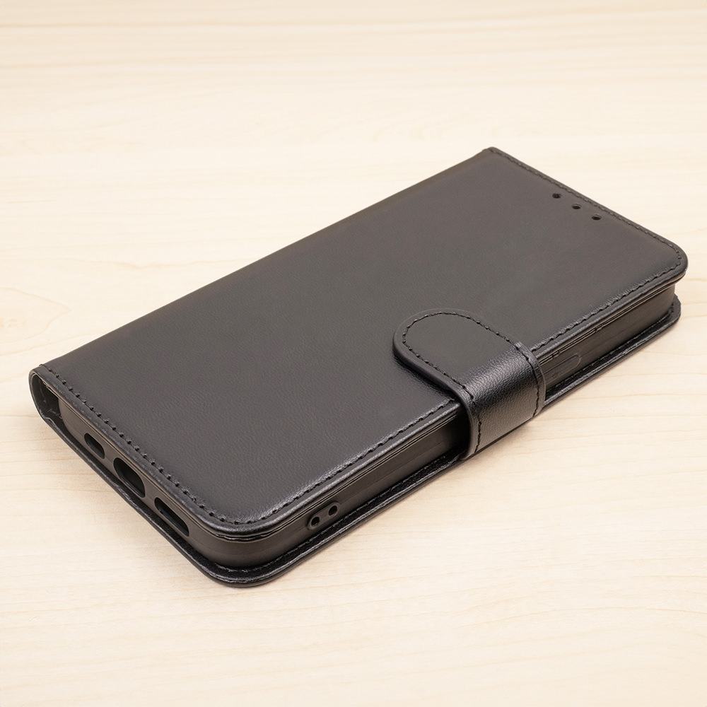 Dėklas knygutė iPhone 18 // iPhone 17 - Juodas aprašymas - Prekės nuotrauka