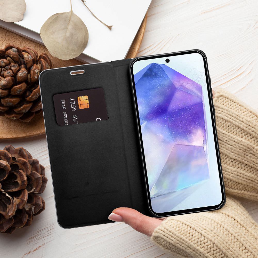 Dėklas knygutė iPhone 18 // iPhone 17 - Juodas aprašymas - Prekės nuotrauka